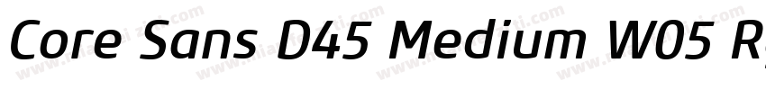 Core Sans D45 Medium W05 Rg Regular字体转换
